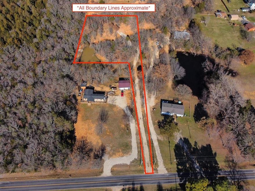Hard-to-find unimproved Lot 2 with many improvements already completed and ready for your dream home. Seller has cleared and graded a build site, installed a 500-foot gravel driveway for easy access, and created a private, secluded homesite. Water line has been run to the meter and is ready for connection to a future structure. Electric transformer is in place and ready to connect to a temporary pole or meter bracket. Septic site evaluation for an aerobic system has already been approved. Property also features a beautiful pond with concrete spillway created through extensive excavation. Great opportunity to build with much of the groundwork already done.