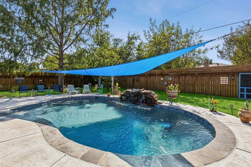 Welcome to your private backyard retreat in the heart of Kennedale! This beautifully maintained 3-bedroom, 2-bath home offers approximately 1,526 square feet of comfortable living space on a generous quarter-acre lot — complete with a sparkling pool and an incredible outdoor entertaining area.
Step inside to find a warm and inviting layout featuring a spacious living area that flows seamlessly into the dining space and kitchen — perfect for everyday living and hosting family and friends. The primary suite offers a private bath and relaxing retreat, while two additional bedrooms provide flexibility for guests, a home office, or growing needs. But the real showstopper is the backyard. Enjoy Texas summers in your private pool, then gather under the covered outdoor entertaining space featuring a built-in grill — ideal for game days, summer cookouts, and evening gatherings under the stars. The oversized yard offers plenty of room for pets, play, and relaxation. With an attached two-car garage, mature landscaping, and a location convenient to schools, parks, and major highways, this home blends comfort, convenience, and lifestyle. 

If you’ve been looking for a home that truly brings the entertaining outdoors — this is it!