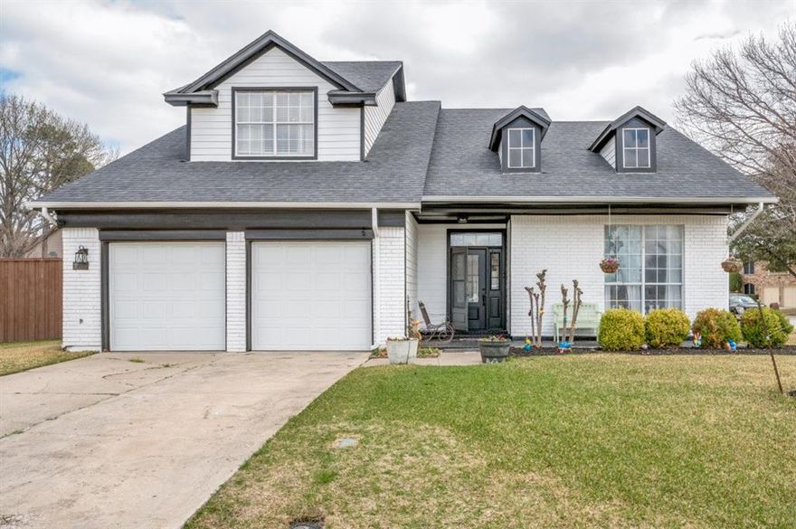 This gorgeous, remodeled home sits on a large corner lot in a cul-de-sac. New stove, New hot water heater, new plumbing, new HVAC only 3 years old, the kitchen has its own water heater, upstairs bathroom remodeled, new pain in bedroom, brand new fire place, all new siding and trim outside. Beautiful backyard paradise with a large patio that is great for entertaining. Location is close stores, dining, parks, schools. The refrigerator is negotiable. Lifetime Transferrable Warranty on foundation on the front of the house. Make your appointment today to come see this stunning property.

**All things deemed in this listing to be verified by buyer and buyers agent.**