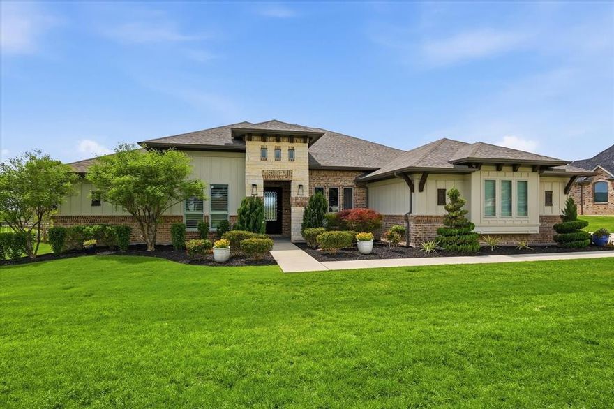 The epitome of high-end luxury awaits on this sprawling 1-acre lot in the coveted Highlands of Northlake.

This stunning home offers 4 bedrooms, 3 baths, a private office, and a game room, all designed with a beautiful open layout that seamlessly connects the kitchen, living, and outdoor spaces. Walls of sliders frame breathtaking views of the landscape, pool, and wide-open Texas skies.

Enjoy year-round relaxation in the heated saltwater pool and spa with removable mesh Protect-A-Child pool fence that will convey with the sale.  Inside, the home flows effortlessly, offering the perfect balance of privacy and togetherness. Hand-scraped hardwoods, designer carpet, elegant tile, dramatic beamed ceilings, and abundant natural light create a warm yet elevated feel throughout.

The kitchen is a dream, featuring a huge pantry, pot filler, double ovens, built-in refrigerator, and plenty of space to gather and create. You’ll also love the oversized laundry and mudroom, generous walk-in closets, and thoughtful storage throughout.

The formal study is ideal for a home office, library, or study zone.

Luxury, space, and style come together beautifully. Don’t miss this one!

This home will be zoned to the new Floyd Barksdale Middle School opening fall 2026 at 7273 Mulkey Lane, Northlake Texas 76247!