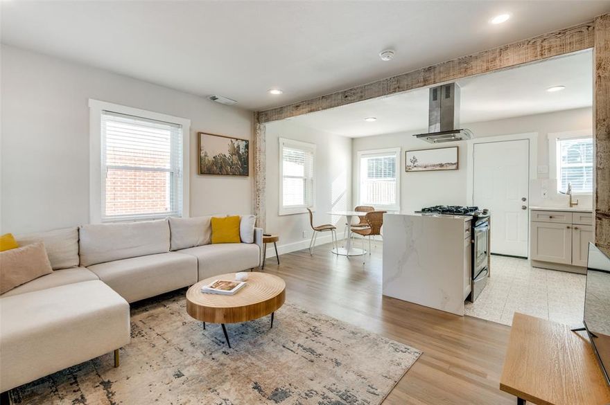 Situated on a tree lined street in the heart of Oak Cliff, walking distance to Bishop Arts district and minutes from downtown Dallas. A really cute, fully furnished or unfurnished, two bedroom one bath half duplex with a one car garage and one car carport space. The home features hardwood floors, decorative ceramic tile, stainless steel appliances, refrigerator and washer and dryer. Available for immediate move-in, Internet is included with rent!