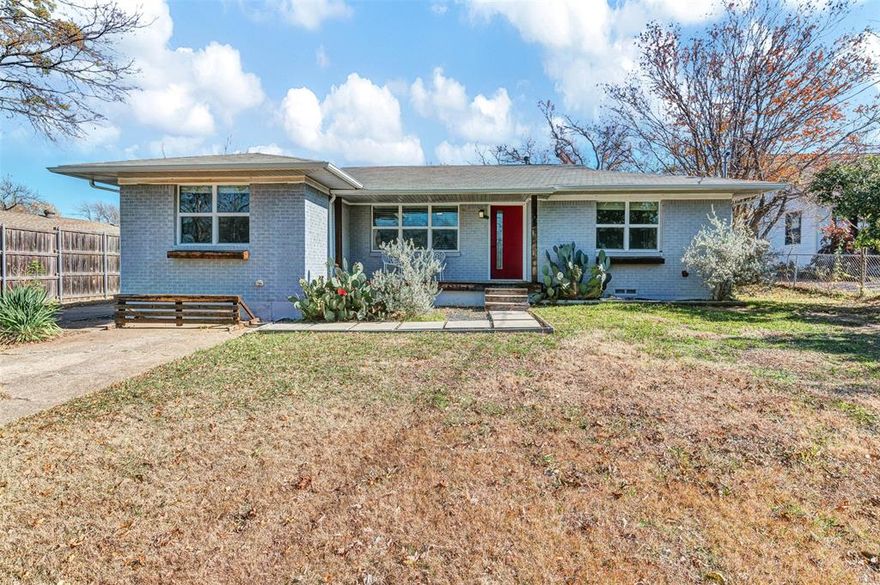 305 Renfro St showcases a completely remodeled Mid Century Modern gem in downtown Rockwall, set on an oversized lot with stylish xeriscape landscaping that keeps curb appeal high and maintenance low. A new roof, new windows and doors, and fresh insulation add peace of mind, while the updated exterior presentation pairs perfectly with the home’s clean modern lines. An inviting outside deck extends the living space, offering a perfect setting for outdoor dining, relaxing, or hosting gatherings beneath the Texas sky. Inside, the open floor plan feels bright and effortless, anchored by hand scraped hardwood floors that run throughout for a warm, cohesive look. The kitchen and bathrooms have been elevated with new tile, new custom cabinets, and stainless steel appliances, creating a crisp, contemporary feel designed for both everyday living and entertaining. Thoughtful upgrades continue with new custom vanities and a frameless glass shower in the primary en suite, delivering a spa-inspired touch with modern finishes. Behind the scenes, all new electric, all new plumbing, and comprehensive updates throughout make this home as practical as it is beautiful. The location is just as compelling, offering the rare convenience of being within walking distance of Harry Myers Park and the downtown square, where dining, events, and local favorites are close at hand. This is a move-in ready opportunity to enjoy modern design, major improvements, and a vibrant downtown lifestyle in one of Rockwall’s most desirable areas.