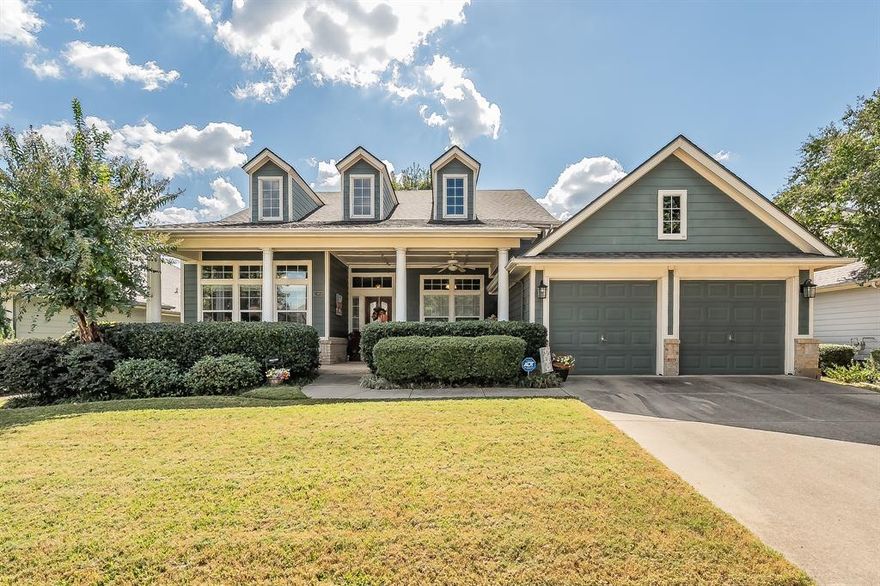 Welcome to this timeless home with beautiful curb appeal in Fannin Farms in Mansfield ISD. This beauty is ideally nestled on a peaceful cul-de-sac. Step through the inviting covered front porch with a charming sitting area — perfect for relaxing or greeting guests.

This impressive and meticulously maintained 3-bedroom, 3.5-bathroom home offers all rooms, two of the full baths plus a powder bath conveniently located on the main level. The open-concept design showcases two spacious living areas, a cozy fireplace, and a gourmet kitchen with both electric and gas cooking options. Enjoy casual dining in the sunny breakfast area or host elegant gatherings in the formal dining room.
A convenient office nook on the main level provides functionality for work or study.

Upstairs, discover a private guest retreat complete with a full bath. This versatile game room or flex space is ideal for entertaining or even a second living area — the possibilities are endless!

The community west pool is located nearby at Fannin Farm Way and Calmont Drive. 

With elegant design, flexible living spaces, and ample storage throughout, this home offers comfort, charm, and sophistication in every detail. A true must-see — schedule your showing today!