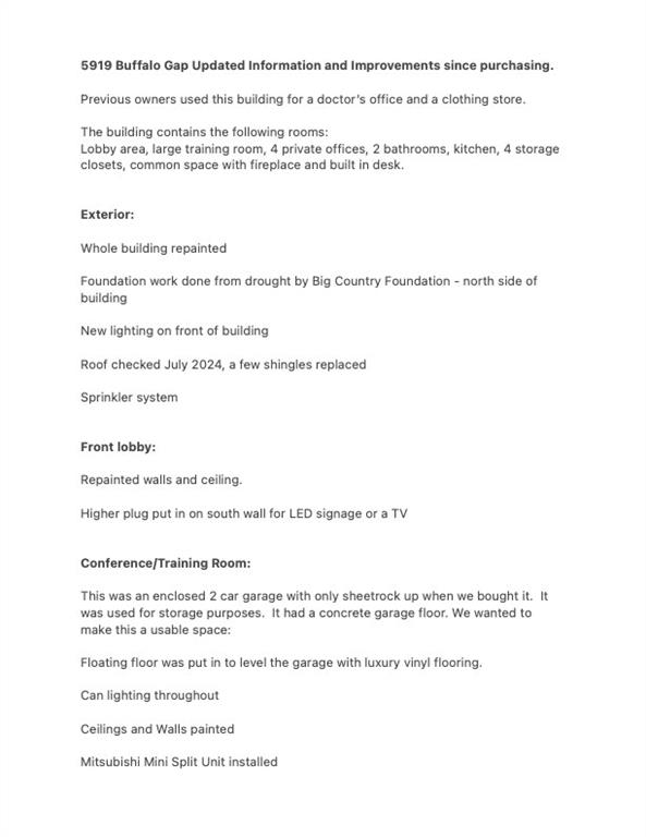 Commercial Property on Buffalo Gap - Commercial Sale