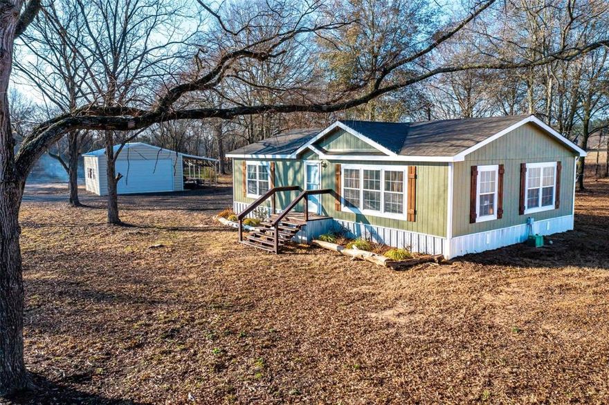 New Listing ?

Looking for a home with small acreage just outside city limits? This well-maintained 2008 manufactured home sits on over 4 acres and includes a 25x25 shop with recent electrical upgrades—ideal for projects, storage, or parking space. 

Need more room for guests? This one is set up and ready for visiting family or friends with their RV! It offers 30-amp and 50-amp hookups, plus an RV clean-out connected to the aerobic septic system.

Step inside to find thoughtful updates throughout, including new flooring in both bedrooms, a replaced dishwasher, and a new electric range. Enjoy peaceful country evenings with views of the neighbors Texas Longhorns and beautiful sunsets from the back porch. 

Conveniently located just 20 minutes from Lake Fork for world-class bass fishing and 15 minutes from I-30. Located in the highly sought-after Como-Pickton School District—voted Best School in Hopkins County for three years running—this property offers the perfect blend of comfort, convenience, and country charm. This little gem is truly a must-see!