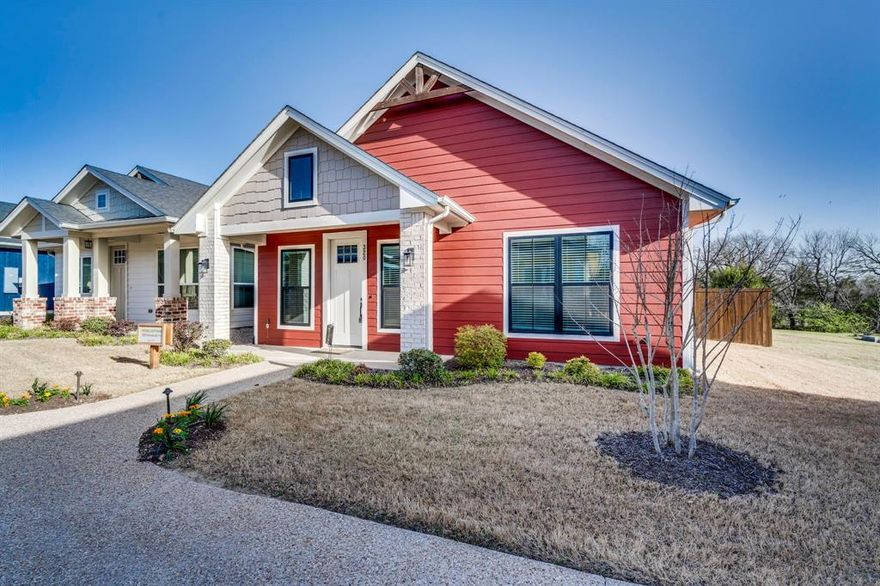 Quaint luxury cottage living at its finest! This cottage style home is a blank canvas with its neutral and tasteful finishes ready for you to make it your own. The Cottages on Cantrell community includes a carriage house, detached garage, fitness center, and more. In walking distance to the lively Downtown Waxahachie, featuring many dining establishments, shopping, and parks. This lock and leave community is perfect for an on the go lifestyle.