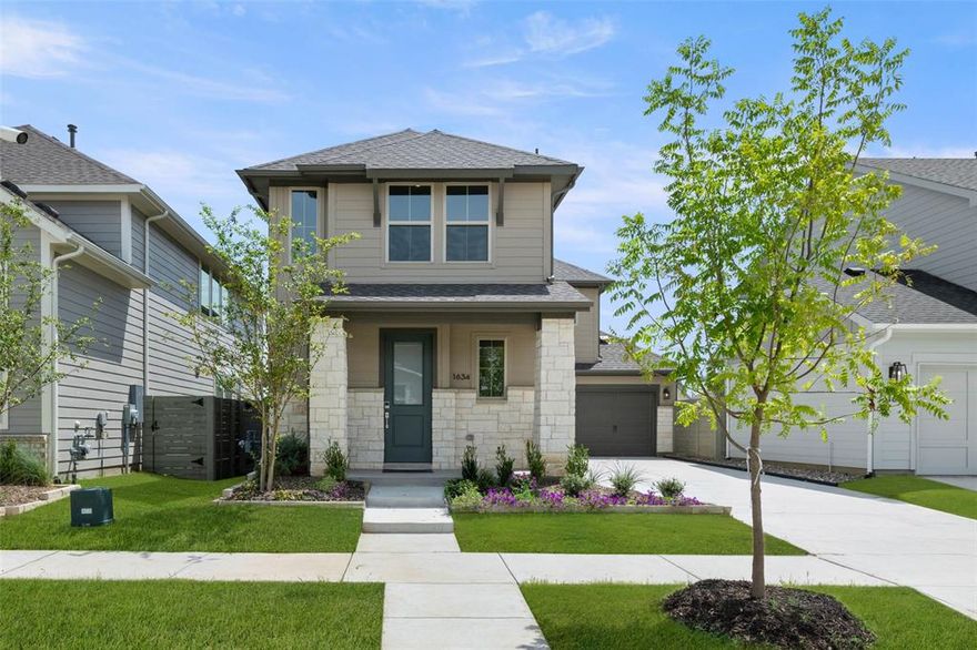 MLS# 21019709 - Built by Tri Pointe Homes - Ready Now! ~ Welcome to 1634 Mint Road, a thoughtfully designed 3-bedroom, 2.5-bath home with 1,846 sq. ft. of stylish living space. The open-concept layout features a luxury kitchen, 8' interior doors on the first floor, and open stair rails that add a modern architectural touch. A spacious game room offers flexible living, while the covered patio with a gas stub is perfect for outdoor entertaining. Located in the Garden Collection at Harvest, this home blends comfort, convenience, and contemporary design.What you will love about this plan:Covered Outdoor LivingGame RoomHomeSmart Features2 Bay GarageSpacious Primary SuiteLuxury KitchenTwo-Stories