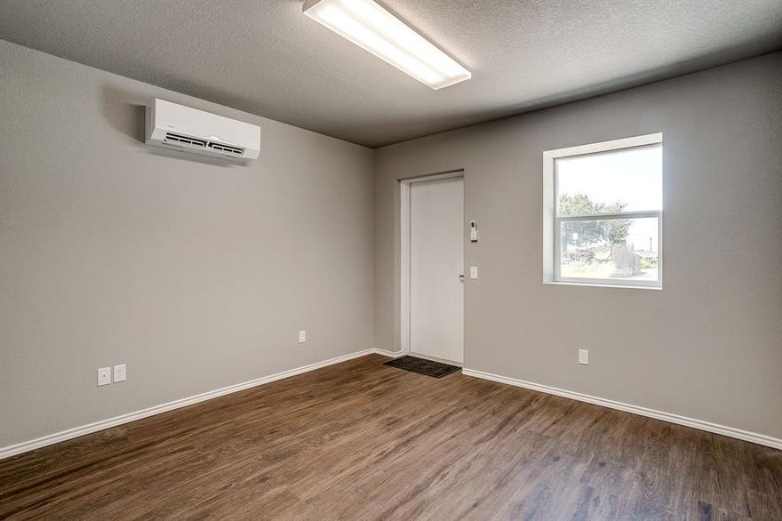 This brand-new construction is designed for opportunities considering a wide range of business applications—perfect whether you’re expanding or starting fresh. The building combines functional office spaces with ample warehouse capacity to help your bussiness operation thrive. Key Features: Zoned heavy commercial. Two private offices (11 × 12 ft each) Kitchen area (7 × 12 ft) Large Half bathroom.Warehouse space (23 × 60 ft) Two drive-through overhead doors at street level and can access the back of the property. Location & Convenience: Conveniently located by HWY 377 and just minutes from other major retail anchors, this property offers easy access for clients, suppliers, and staff. This new commercial building is ideal for various purposes such as office spaces with room for meetings. Additionally a large enough area for storage, equipment for your business. Contact us today to schedule a tour and see how this versatile commercial building can support your business growth. Lot size .370 Acres. The SELLER DOES NOT HAVE A SURVEY.