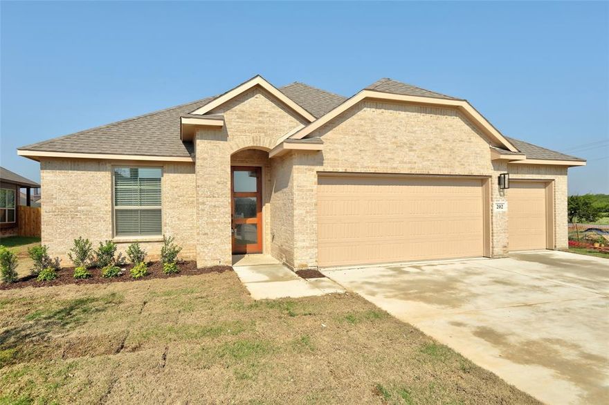 Beautiful NEW CONSTRUCTION home in a great location within easy reach of great schools, Parks, lakes, shopping, dining & more. This home offers 3 bedrooms, 2 bathrooms & 1,854 sq ft of living space. The open concept design of the main area creates a spacious feel, perfect for entertaining or spending time with family. The living room has large windows for natural light to flood the space. The kitchen is equipped with modern stainless-steel appliances, granite countertops, ample storage & pantry. The spacious primary bedroom includes an ensuite bathroom with dual sinks, garden bathtub, walk-in shower & large walk-in closet. The 3-car garage provides plenty of room for vehicles & additional storage. If this floor plan does not suit your needs, there's other homes that are listed or close to being finished.