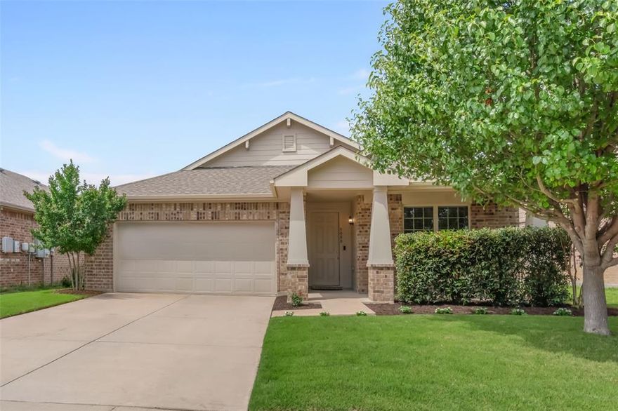 Nestled in the desirable Palmilla Springs Homestead Addition, this beautifully maintained one-owner home offers the perfect blend of comfort, connection, and convenience. Located at 3000 Coyote Canyon Trail in west Fort Worth, this 3-bedroom, 2-bath home invites you into a lifestyle centered around easy living and modern functionality.

Step inside to discover a spacious open-concept design where the living room, kitchen, and dining areas flow seamlessly together—perfect for entertaining, family gatherings, or cozy evenings at home. Large windows flood the space with natural light, creating a warm and welcoming atmosphere throughout. A versatile bonus room offers endless possibilities for a home office, playroom, media space, or second living area.

Designed with everyday living in mind, this home offers an abundance of storage with generous cabinetry, spacious closets, and thoughtful organization throughout—giving everything its place while keeping the home feeling open and uncluttered.

Outside, enjoy peaceful mornings on the covered front porch and relaxing evenings under the large covered back patio overlooking the fully fenced backyard with wood privacy fencing, lush green grass, and attractive landscaping. While manageable in size, the backyard is thoughtfully designed for low-maintenance outdoor enjoyment and everyday living.

Palmilla Springs offers more than just a home—it offers community. Enjoy neighborhood sidewalks, green spaces, a community park, and playground that encourage outdoor living and connection with neighbors. Conveniently located near I-30, commuting is simple while still allowing quick access to shopping, restaurants, coffee shops, entertainment, and everyday essentials.

Whether you’re hosting friends, enjoying quiet evenings on the patio, or taking an evening stroll through the neighborhood, this home delivers the lifestyle today’s buyers are searching for.