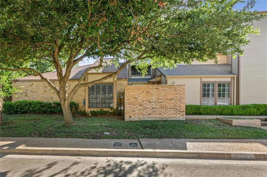 Lovely updated townhouse with approximately 1,893 square feet features two bedrooms, two bathrooms and two living rooms. Living room has high ceilings and gas log fireplace. Kitchen has been updated with new cabinets, granite counter tops and stainless steel appliances to include range, microwave, refrigerator and dishwasher. Both bathrooms have been updated with custom built cabinets, hardware, new counter tops and new fixtures. Downstairs isolated master bedroom with large walk in closet. New carpet in master bedroom and living room. Security system. New hot water heater in 2020. Exterior gutters. Privacy fenced stone patio area. This low maintenance townhouse has an HOA that maintains lawn care for common areas, yard, sprinkler system and exterior lighting. Two car, attached rear entry carport. This home is a must see at $167,600.