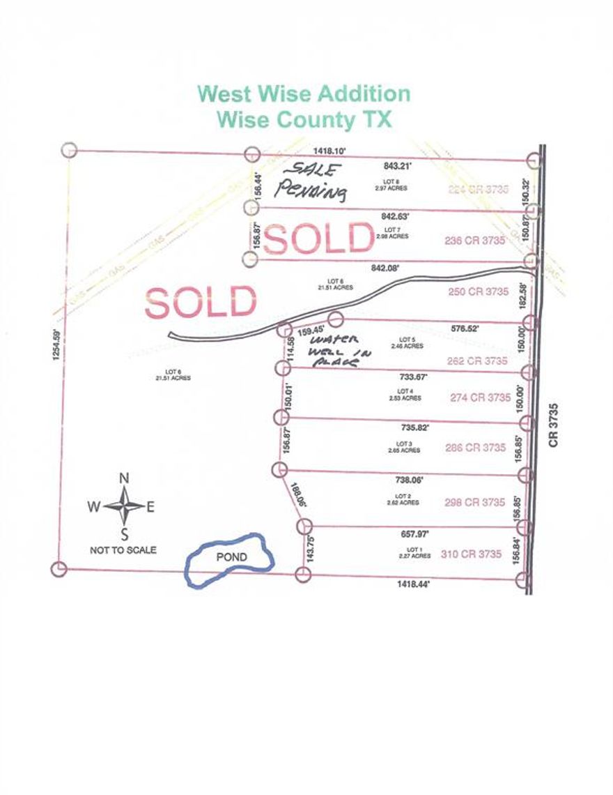 Below appraised value.  Ready for construction.  Bardominiums welcome.  Septic and Well required.  Quiet scenic lots located directly across the road from the Rising Star Ranch (Horse ranch).  Short drive to the picturesque Bridgeport TX and still very accessible to DFW area and DFW airport.  

Don't forget to check out the virtual tour!