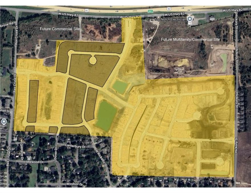 seize this outstanding opportunity in North Texas's booming growth corridor! The 80 available lots are located inside the 294-lot Hills of Sherman community - with all development finished, utilities installed, and horizontal infrastructure complete - is strategically located at the high-visibility intersection of US Highway 82 in Sherman, Texas.

80 premium 60' lots (zoned R-6 for single-family residential) are immediately available for purchase and permit-ready today - pull permits now and start vertical construction without delay!

Key Highlights:

All 80 available lots are generous 60' width under R-7 zoning, ideal for attractive single-family homes in a high-demand market
Subdivision development is 100% finished — ready-to-build with no further infrastructure work required
High-traffic location with excellent frontage and easy access via US Hwy 82 and nearby US-75
Designated Opportunity Zone — perfect for investors to leverage substantial federal tax benefits
Close proximity to major shopping centers, retail, dining, and leading healthcare including Texoma Medical Center, Baylor Scott & White, and Carrus Health
Positioned in the heart of the exploding Sherman-Denison MSA, propelled by the $30B+ Texas Instruments semiconductor expansion and other tech investments driving massive job and population growth

This turnkey subdivision is tailor-made for production builders, custom home developers, or investors ready to meet surging residential demand. With permit-ready 60' lots available now and full development complete, secure your inventory in this prime location before it's claimed!