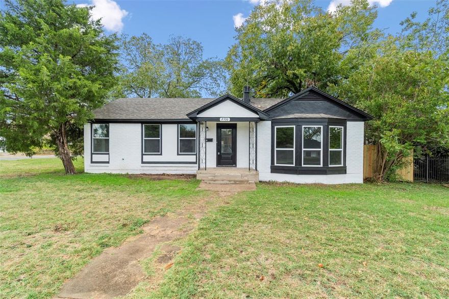 Gorgeously Remodeled 3 Bed 2 Bath Home on Enormous Corner Lot. Spacious Open Concept with Beautiful Stained Wood Floors. Brand New Kitchen with Stunning Epoxy Countertops, Brand New White Cabinetry, and Stainless Steel Appliances. Bonus Living Area With Built In Benches and Bookshelves. Large Master Suite with Jaw-Dropping Bathroom, Dual Sinks, And Dual Shower Heads. Huge Bedrooms With Ample Closet Space. Large Backyard with Tall Wood Privacy Fence. Spacious Storage Building. Brand New Electrical, Plumbing And HVAC. Great Highway Access, Close to Shopping and Only 10 Minutes from TCU. Don't Miss Your Chance to Own This Beauty! No Smoking. No Section 8. Breed Restrictions on Pets. No Prior Evictions.