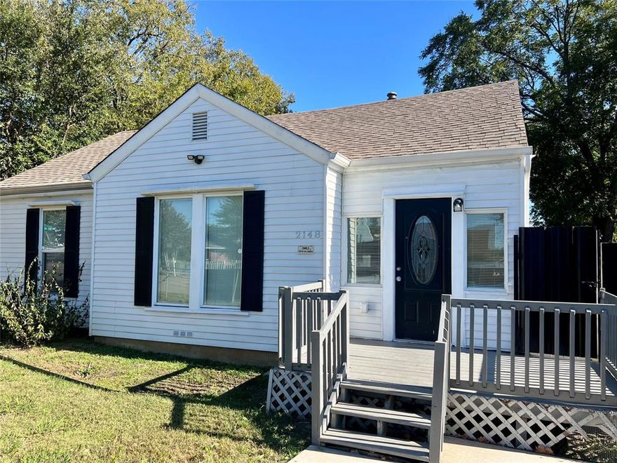 Open floor plan, kitchen counter bar, granite counters, French doors leading to large deck in the back yard. Lovely corner kitchen sink with windows on both sides. Spacious kitchen cabinets. 3rd living space could be a small Bedroom, Den or Office.