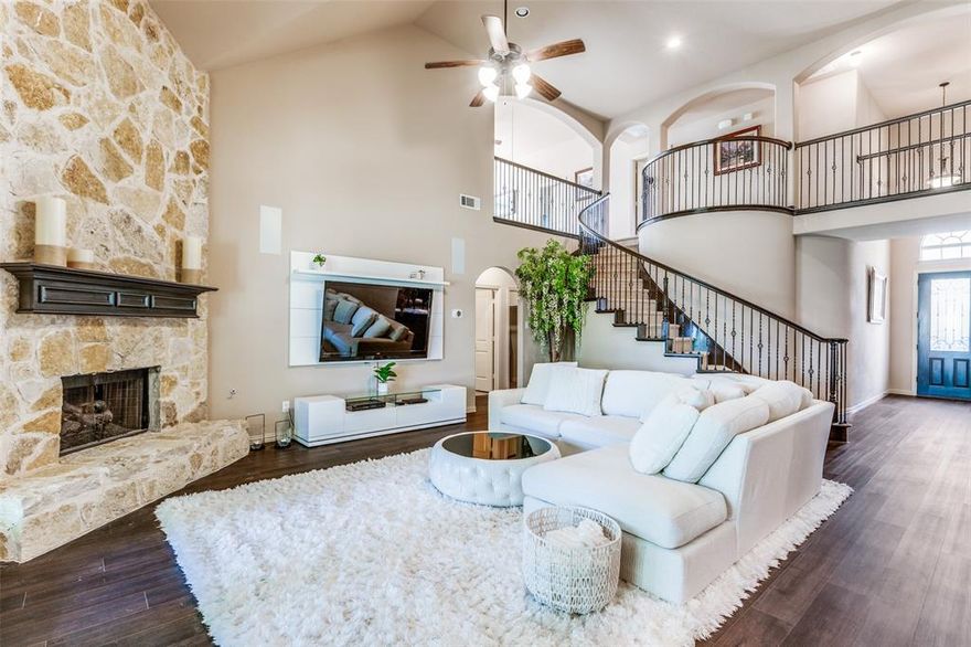 Welcome to this elegant 2-story, 3 car garage home located in Prestwyck between the N Dallas Tollway and 75 Central Expressway in the highly sought-after Prosper ISD, walking distance to Prestwyck Park and Elementary! This stunning 5-bedroom, 4-bath residence features luxury lighting-complemented by vaulted ceilings, a gas fireplace, and a dedicated theater room. Enjoy having your office space downstairs. This house has it all-Wrought iron banisters, crown molding, plantation shutters, and impressive dark wood finishes. The gourmet kitchen boasts granite countertops, a large island, double ovens, 42-inch cabinets, a stylish stone backsplash, and a butler's pantry.

 High-energy efficiency features include a tankless water heater system, water filtration system, and Energy Certified AC units, the roof was replaced October 2025. Don’t miss your chance to own this beautiful home in the growing city of McKinney, just minutes way from PGA Frisco and the new upcoming Universal Kids Resort.
