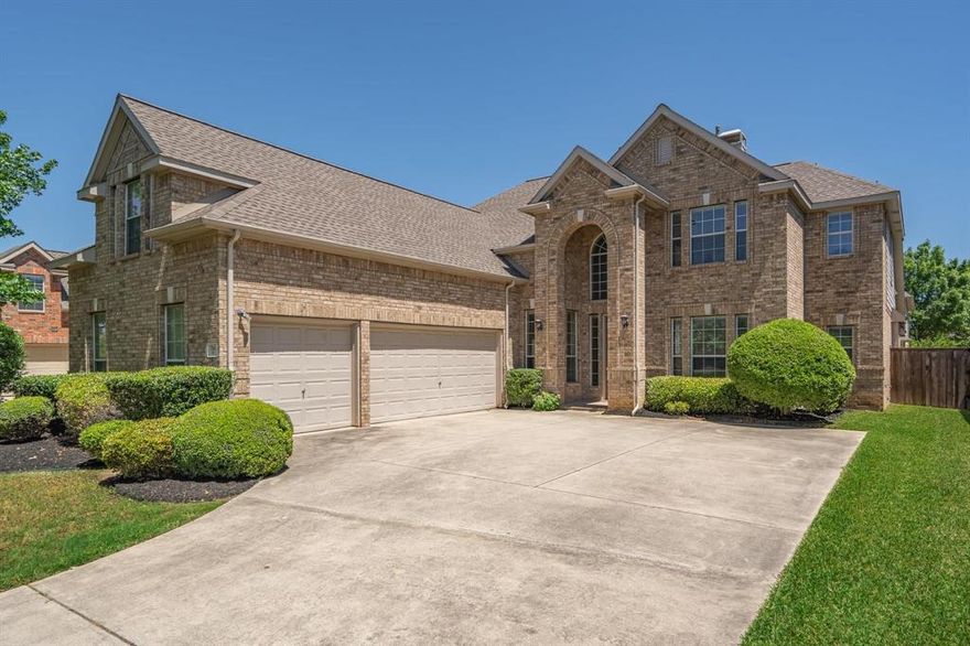 THIS PROPERTY SITS IN THE MIDDLE OF HIGHLAND VILLAGE AND FEATURES 4 BEDROOMS, 4 BATHS, GAME ROOM AND MEDIA!! The open plan has tile, upgraded vinyl plank flooring and carpet was just replaced.  The kitchen features granite, double ovens, gas cooking and is open to nook and family room with fireplace. The Master down has jetted tub and separate shower and nice walk-in closet.  The study down sits next to full bath and could be a 5th bedroom.  Upstairs are 3 large bedrooms, a large game room and a media room.  The backyard features a nice covered patio and the home has a large 3 car garage.  Zoned to sought after schools and walk to shopping, eating, and, movie theater.  LOTS OF HOME FOR THE PRICE! HURRY!!