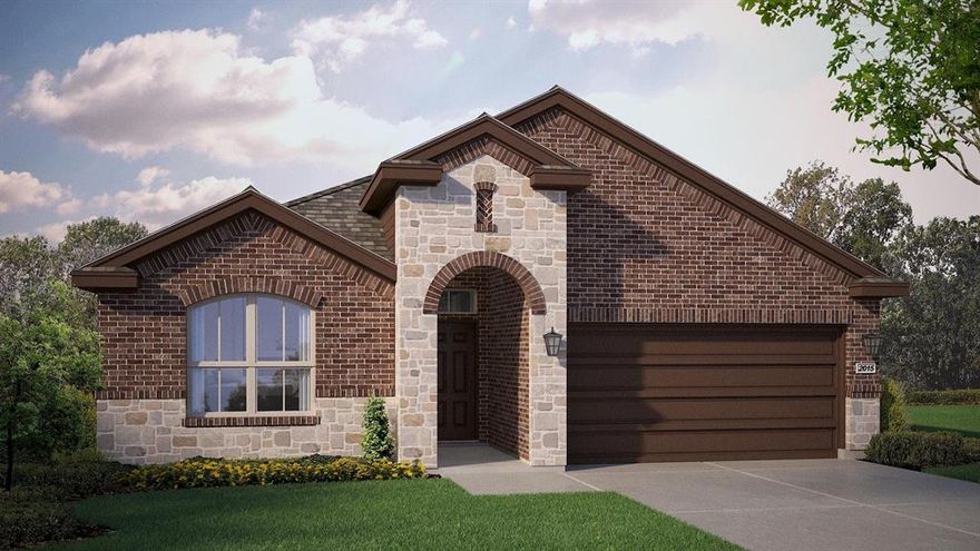 GORGEOUS NEW HOME BUILT by D.R. HORTON in the NEW PHASE of their MASTER PLANNED COMMUNITY TRAILS of ELIZABETH CREEK in NORTHWEST ISD!!! Spacious open concept Single Story 4 BEDROOM Blanco Floorplan-Elevation B with an estimated Summer completion. Large Chef's Kitchen with Island, Pendant lights, Quartz Countertops, tiled Backsplash, Stainless Steel Appliances, Gas Range, Butler's and walk-in Pantry. Luxurious main Bedroom with dual sink Vanity, oversized Shower, linen and big walk-in Closet. Mud Bench, oversized Laundry and Quartz topped Vanities in both full Baths. Includes America's Smart Home Features. Tankless Water Heater covered back Patio, 6 ft fenced backyard, landscape Pkg with full Sod and full Sprinkler System and more! Close proximity to I-35W, HWY 114, Schools, numerous Shops, Restaurants, Texas Motor Speedway and much more! Community Pool, Cabana, Playground, Tot Lot and Lazy River.