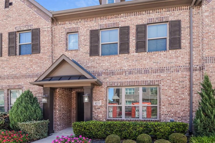 Beautiful 3-bed, 3.5-bath townhouse in the highly sought-after area of Frisco! You’re greeted by neutral paint tones throughout, laminate wood flooring in common areas, and plenty of space! Modern kitchen opens to the living and dining space, with white subway tile backsplash, large island, and stainless steel appliances with gas range and FRIDGE included! Master suite on the second floor features two vanities, expansive walk-in shower, and walk-in closet. Additional guest bedrooms located on the first and third floors. Third floor also features a huge balcony where you can sit and relax outdoors! Conveniently located near entertainment, shopping, and restaurants. Enjoy the nearby hike and bike trails, greenbelt, and community swimming pool! Virtually walk through this property room by room via our 3D Home Tour! Link available on our website. Pets case by case. Pets under 30lbs only, 2 pets max. $250.00 pet deposit $100.00 non-refundable pet processing fee per pet. $200.00 lease coordination fee due at lease signing. Tenants have the option to enroll in a Resident Benefits Package (RBP) for $35.00 per month which includes credit reporting for on-time rent payments, $1M Identity Protection, HVAC air filter delivery and more!