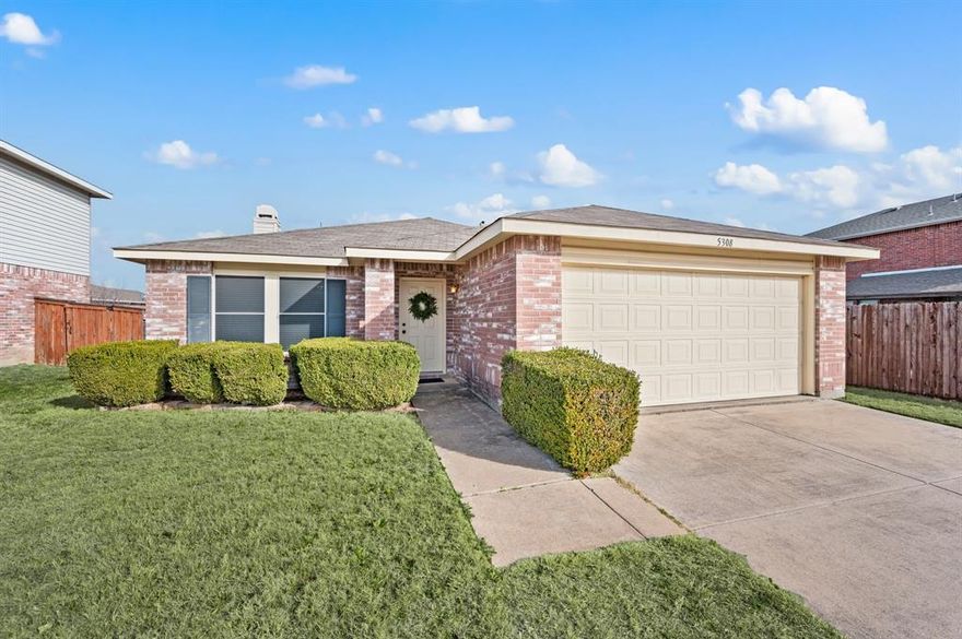 Welcome to 5308 Temecula Road in Keller, where comfort, space, and an unbeatable location come together! This inviting single-story home offers a thoughtful layout designed for easy living and effortless entertaining. The spacious living room flows seamlessly into the dining area, creating a warm, open gathering space filled with natural light. Just beyond, the kitchen shines with generous counter space, ample cabinetry, and a pantry, perfect for everything from weeknight dinners to hosting friends.

The private primary suite is a true retreat, featuring a walk-in closet and an en-suite bath, while two additional bedrooms are nicely sized and share a full hall bath. Ideal for family, guests, or a home office setup. A dedicated laundry room adds everyday convenience, and the attached two-car garage provides plenty of storage and parking.

Step outside to a fully fenced backyard with a patio, ready for weekend barbecues, playtime, or simply relaxing outdoors. Located in the heart of Keller, this home offers easy access to shopping, dining, parks, and highly regarded Keller ISD schools, all while being tucked into an established neighborhood you’ll love coming home to.

This is the one you’ve been waiting for! Schedule your showing and come see why 5308 Temecula Rd. feels like home!