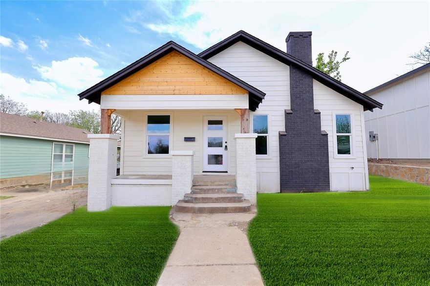This meticulously renovated three-bedroom, two-bathroom Craftsman home is a true architectural marvel. Upon entering the house, you will be greeted by an open floor plan that seamlessly integrates the kitchen, featuring custom cabinets, quartz countertops, and stainless-steel appliances. The living room boasts a cathedral ceiling and a cozy fireplace. Throughout the house, luxury vinyl flooring provides a comfortable and durable surface. The master suite is particularly impressive, with a spacious bedroom that floods with natural light. The master bathroom is a luxurious retreat, complete with a walk-in shower, double sinks, and vanity mirrors illuminated by ambient lighting. Additional amenities include a laundry area and a fenced-in backyard. Conveniently located just minutes from downtown, major highways, hospitals, and universities, this home offers the perfect blend of urban amenities and tranquility. Don’t miss the opportunity to make this exceptional property your forever home.
