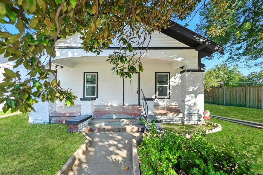 Completely redone! From the roof to the foundation, and everything in between! This updated early American home, built in 1928, blends original charm with modern finishes. Updates include new roof, new HVAC and hot water heater, house was taken back to the studs and has new sheetrock, flooring, plumbing, fixtures, and flooring. Inside, you’ll find durable vinyl plank flooring, fresh paint throughout, and a remodeled kitchen featuring granite countertops and a tile backsplash. All three bathrooms have been redesigned with oversized walk-in showers, waterfall showerheads, new fixtures, and stylish vanities. The spacious backyard includes mature shade trees, a new privacy fence, and a concrete pad ready for a future shed or ADU. Conveniently located just off I-45, minutes from Downtown Dallas, the Farmers Market, and Fair Park.