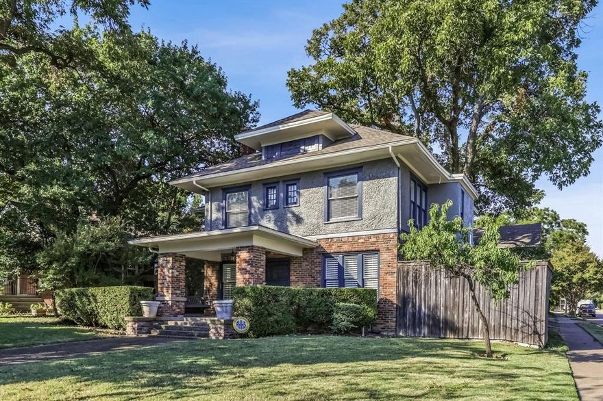 Charming Fort Worth gem! This updated home features beautiful hardwood floors and a spacious living area. The 4-bed, 3-bath main house includes a new primary suite bath, a remodeled guest bath, and a convenient new laundry room, all upstairs.

Your private backyard oasis boasts a sparkling pool and a unique waterproofed deck that creates a dry, shaded patio below.

Above the 3-car garage is the ultimate 900 sqft guest apartment with a full kitchen, bath, and an incredible home theater featuring a 144 screen. This versatile property offers luxury and endless entertainment possibilities in a prime location. Don't miss this rare find!