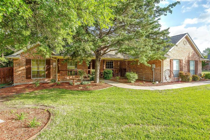 Nestled on 1.24 acres in the sought-after Turtle Creek Ranch Addition, this beautifully maintained 4-bedroom, 2.5-bath home offers the perfect blend of peaceful country living and everyday convenience. Located just outside the city limits, this property provides privacy, mature trees, and plenty of space while still being close to shopping, dining, and entertainment. Inside, you’ll find an inviting open-concept layout designed for both comfort and functionality, featuring decorative lighting, hardwood flooring, spacious living areas, and a cozy propane wood-burning fireplace. The kitchen is well-equipped with gas cooking, ample cabinetry, and great flow for entertaining. The oversized 3-car garage provides abundant parking and storage space. Step outside to enjoy covered front and back porches, an expansive back deck, and a beautiful backyard retreat
complete with mature trees and a stone fire pit—perfect for relaxing evenings or entertaining guests. Recent updates completed by the current owners include refreshed interior and exterior paint, upgraded stone retaining walls, deck improvements, whole-home water filtration, and reverse osmosis drinking water system. The home is also pre-wired for a propane or gas-powered generator for added peace of mind.

Located within highly regarded Azle ISD, this property delivers the ideal combination of space, comfort, and lifestyle. Don’t miss your opportunity to own this exceptional home with a true Texas country feel!