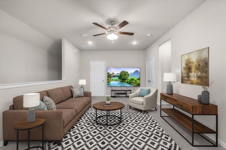 This well-kept, move-in-ready home blends comfort and function with thoughtful upgrades throughout. Included are the washer, dryer, and refrigerator, along with custom lighting and filtration systems on every shower head for added convenience.

The open-concept layout fills with natural light and connects the living, dining, and kitchen areas seamlessly—perfect for both everyday living and entertaining. The kitchen offers ample counter space, a large island, and modern finishes, while spacious bedrooms provide flexibility for family, guests, or a home office. Outside, enjoy a private backyard ideal for relaxing or hosting gatherings. Situated in the desirable Hidden Creek area, you’ll have nearby access to Hidden Creek Golf Course, neighborhood parks, and convenient shopping at H-E-B, Sam’s Club, and more. With easy highway access, commuting or exploring all that Burleson and Fort Worth have to offer is effortless.

This home truly combines style, comfort, and location