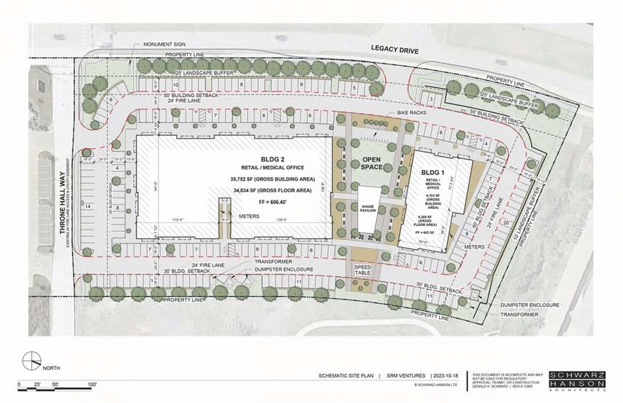 4.8 acres of prime land, about 723 FT of frontage on Legacy Drive, next to the newly built Lifetime Fitness Center.
