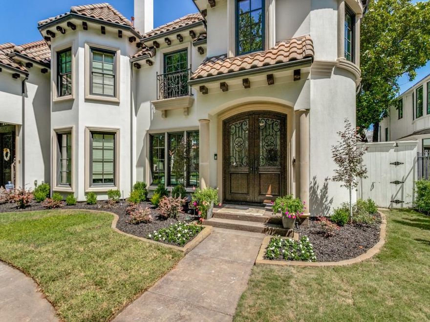 Very Updated SFA in Highland park offering over 4152 square feet of living with 4 beds and 4.1 baths, plus heated pool and separate Guest quarters! Great floor plan offering study, dining, 2 living areas, open kitchen on 1st floor with Subzero frig, Viking cooktop.  Second floor has master suite plus 2 other secondary bedrooms, third floor game room and another bedroom. Property has Elevator! Updated and Finished and Ready for new owner.