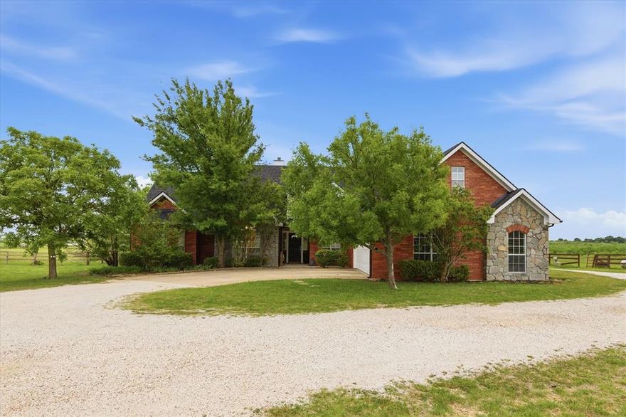 Country living at its finest on 6.49 picturesque acres near Lake Ray Roberts! This spacious 2,884 sq ft home offers 3 bedrooms, 2 bathrooms, and a versatile 1.5-story layout designed for comfortable living and entertaining. The large open living area features a charming decorative stove fireplace, creating a warm and inviting atmosphere.

Recent updates include fresh interior paint, new flooring in the bedrooms, a new roof, gutters, and fascia boards—providing peace of mind for years to come.

Step outside to your private backyard oasis complete with a sparkling pool and an expansive 72x27 deck, perfect for hosting gatherings or enjoying quiet country sunsets. The property is fully equipped for rural living with a barn, private water well, and storm shelter—ideal for Texas weather.

With ample acreage, there’s plenty of room to build a mother-in-law suite or a second home. Conveniently located just a short distance from local middle and high schools, this property offers the perfect blend of country serenity and accessibility for growing families.

Don’t miss this opportunity to own a beautiful piece of Texas countryside!