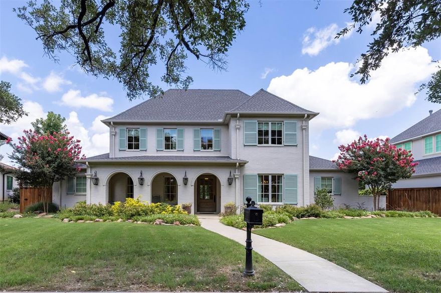 Exquisitely designed 2016 construction with superior cosmetics and awesome floor plan. This home has everything, 4 bedrooms, 2 primary suites on 1st floor, open-concept living downstairs, 2 living rooms, 2 dining areas, huge great room upstairs along with large reading room at top of staircase landing, natural hardwoods, high ceilings, large pool, 3-car garage, 2 covered porches and 1 side patio, beautiful landscaping and park-like setting in front maintained by the HOA. When you walk into this home you instantly feel its grandeur and elegant finishes. Custom cabinetry, marble counters & tile and soothing designer colors throughout. True chef's kitchen and stunning primary bath with its barreled ceilings make for luxurious living. 2nd primary suite has wonderful views of the landscaped side patio. Conveniently located between I20 and I30 for easy commuting. So close to Clear Fork, W. 7th St., University, Camp Bowie and downtown boasting tons of great restaurants and shopping.