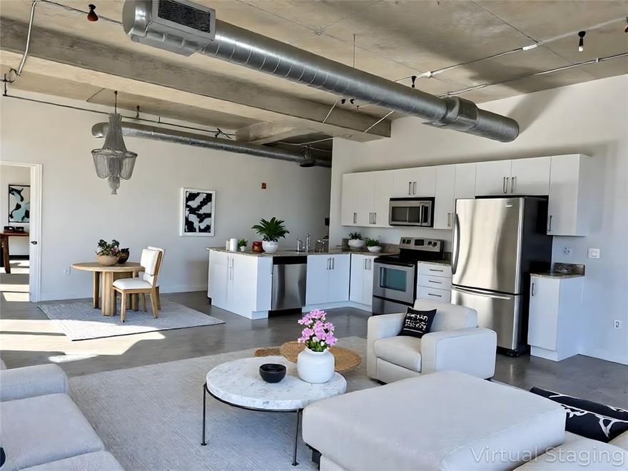 !! Incredible $4000 Incentive Available When Using Great Western Home Loans !!
Welcome to your new home in the heart of downtown Dallas’s Cedars district! This stylish 2 bed, 1 full bathroom and 1 half bathroom unit offers the perfect blend of modern convenience and urban charm. The bright and airy living space flows seamlessly into dual oversized private balconies, where you can enjoy wonderful views. The kitchen is thoughtfully designed with contemporary finishes, perfect for both cooking and entertaining. The bedrooms provide a peaceful retreat, with ample closet space to keep everything organized. Open concept living space is very generous and natural light throughout gives a wonderful vibe. Full sized washer dryer in unit are included. Floors are a dream to keep clean. Natural light abounds via the picture windows affording wonderful views of the City of Dallas.

Beyond your apartment, indulge in excellent community amenities such as the excellent, sparkling resort style pool with spa, adjacent dog park, and covered, gated garage parking. Living in Cedars means you’re in the heart of Dallas’s hottest dining, arts, and cultural attractions, making every day a new adventure. 

This apartment in The Beat Lofts truly has it all – the perfect combination of comfort, style, and convenience. Located in one of the city’s most sought-after neighborhoods for those wanting easy access to all Dallas has to offer, this unit is ideal for urban dwellers looking to stay close to the action while enjoying generous living spaces. Easy to show and view this fantastic unit, schedule a tour today and see everything this incredible property has to offer!

LEASE OPTION AVAILABLE ask listing agent for details