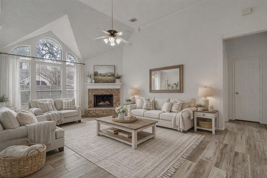 Welcome home to refined living. Fresh interior paint throughout. Luxury easy-clean tile throughout. The primary shower has been newly renovated, including a seamless glass enclosure. This elegant 4-bedroom, 2-bath residence offers a thoughtfully designed layout with two expansive living areas and two dining spaces, creating an ideal balance of sophistication and comfort. This home is perfect for entertaining. Set within the prestigious Mountain Valley community, residents enjoy an elevated lifestyle with resort-style amenities including a sparkling pool, scenic pond with fishing, golf course, tennis and basketball courts, and serene walking paths. Located in the highly acclaimed, award-winning Joshua ISD, this home offers not just exceptional living—but a lifestyle defined by ease, elegance, and distinction. Contact me for additional details.