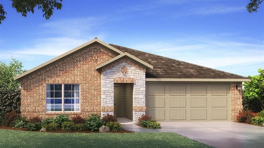 Brand-new D.R. Horton home in the The Canyons community located in Keene and Keene ISD! Newly designed Homes to suit the needs of the most discerning Buyers. This thoughtfully designed single-story Natchez floorplan Elevation B, with a quick estimated Winter completion, features 4 bedrooms, 2 bathrooms, and a 2-car garage with an open-concept layout that connects the family room, dining area, and modern kitchen to create an easy flow for everyday living. The kitchen is well-appointed with quartz countertops, 36” upper cabinets, stainless steel appliances, gas range, stainless steel drop-in sink, a center island, and a walk-in pantry-offering both functionality and style for cooking and entertaining. The private primary suite includes an en-suite bath with dual quartz vanities, an oversized shower, and a walk-in closet located off the bathroom. Quartz vanity tops are also included in the secondary bathroom, and luxury vinyl plank flooring is installed throughout all main areas and wet zones. This home is built with energy-efficient construction and equipped with America’s Smart Home Technology, plus exterior enhancements including a covered back patio, full sod, sprinkler system, privacy fencing, and landscaping. Located just off Hwy 67, this community enjoys a prime position with convenient access to major attractions such as shopping centers, businesses, and healthcare facilities.