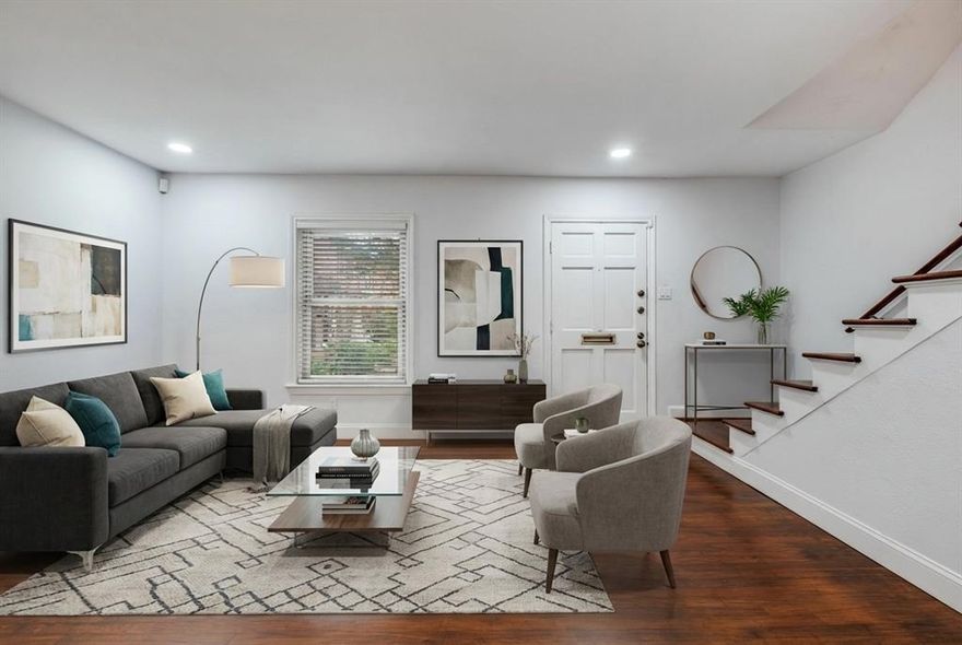 Welcome home to 6488 Bordeaux, a beautifully updated 2-bedroom, 1-bath condo located in the desirable Bordeaux Village Condos with its mature trees and coveted greenspaces. This light-filled home features stunning refinished hardwood floors, modern lighting and an updated open kitchen that flows seamlessly into the dining and living areas perfect for everyday living and entertaining. The thoughtfully designed layout offers large bedrooms, a refreshed bath, and a clean, modern feel throughout. The private patio offers a quiet respite to start or end the day and includes a shelved storage closet.  Updates include freshly refinished hardwoods, new stainless refrigerator, new washer dryer combo unit, updated windows, wood blinds, and roof is only two years old. HOA includes use of the sparkling community pool with clubhouse and covers water, sewer and trash. Convenient assigned parking spot is steps away from unit. Enjoy the convenience of a prime location just minutes from Love Field Airport, with easy access to top restaurants, shopping, and major highways. 

Whether you’re a first-time buyer, frequent traveler, or investor, this move-in-ready condo offers the perfect blend of style, comfort, and location. ?