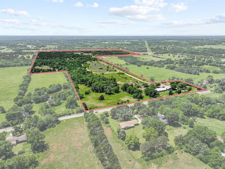 Rare opportunity to acquire a 96± acre working equestrian ranch with the added value of owned mineral rights conveying (to be verified). Built for function and versatility, this property is ideal for trainers, ranchers, investors, or those seeking a multi-use agricultural operation.

The ranch is equipped with a professional horse training track and starting gate, a 30-stall barn with office, corral, round pen, horse walker, grain bin and additional working pens—supporting a full-scale training program. Sandy loam soil provides excellent footing and year-round usability.

The land is cross-fenced with a balanced mix of open pasture, wooded areas, and natural cover, well-suited for grazing, rotation, or wildlife. With four ponds and a seasonal creek, water is abundant across the property. A secondary open barn accommodates sheep or small livestock, and portions of the acreage are ideal for hay production.

Two residences offer flexibility for living or income: a 2-bedroom-1-bath primary home and a separate 1-bedroom-1-bath residence for staff, guests, or rental use.

With 858 feet of road frontage, the property provides strong access and future development potential. The rear boundary adjoins an inactive railroad line, adding privacy and a touch of historic character.

Frequent whitetail deer make this property equally appealing for recreation or hunting.

Conveniently located just minutes from Lake Texoma and approximately one hour from the Dallas-Fort Worth Metroplex, this is a rare chance to own a versatile North Texas ranch with multiple income streams and long-term upside.

*Mineral rights to be verified by buyer; seller will convey all owned mineral rights.