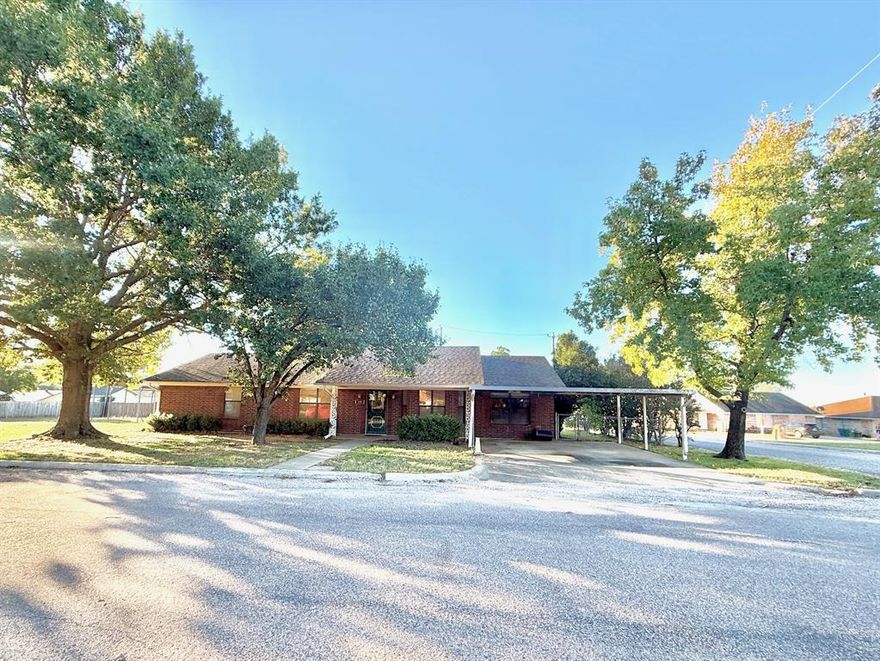 BACK ON MARKET with a $30k price decrease!! Family Rented for a few months and was pulled off market. Well loved 3 bedroom 2 bath corner lot brick home and carport, 2 living areas, with adjacent lot and detached garage.  Mature trees in the city limits of Collinsville. Realtor is Sister In Law to Sellers. Repairs are currently being done and an allowance is in place. If Buyer purchases before all updates complete, there could be an additional price discount. As renovation continues, new pictures will be added. Sellers will consider a subdivide of the home and corner lot and will sell the adjacent lot and garage seperately after closing.