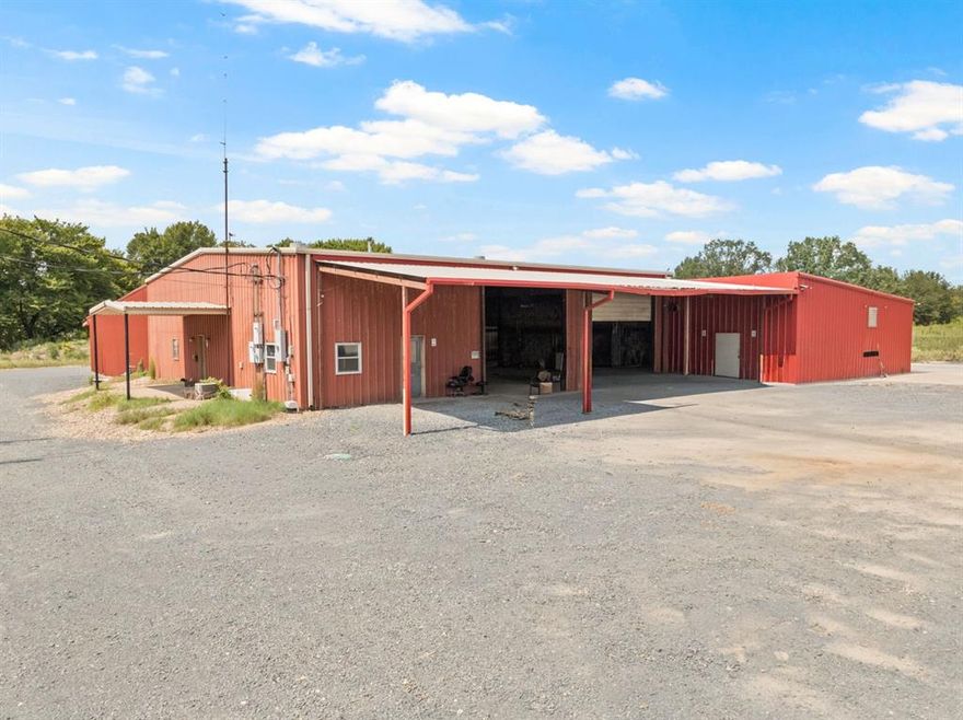Prime commercial opportunity in Titus County! This property features 6800 sq ft of versatile warehouse and office space situated on over2 acres, offering plenty of room for growth and expansion. Inside, you’ll find multiple offices, plenty of storage, two bathrooms and a convenient kitchenette, adding comfort and functionality for staff or clients. Recent upgrades include a new electrical panel and LED lighting throughout. At the rear, significant concrete and foundation improvements provide lasting. With its adaptable layout, room to expand, and excellent location, this property is ideal for a wide range of businesses. Endless possibilities! Bring your business here and watch it grow!