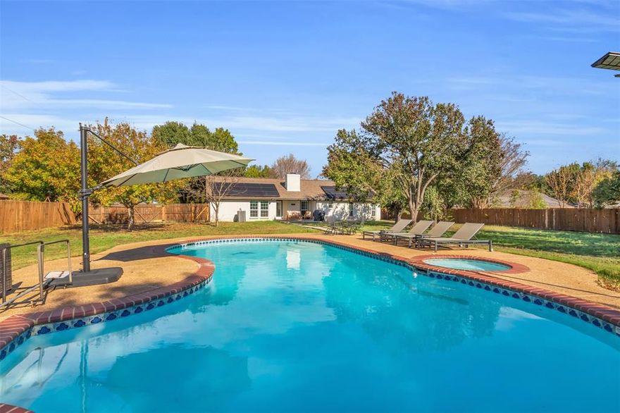 ASK ABOUT THE $4,000 BUYER CREDIT WITH PREFERRED LENDER!

Come see this gorgeous, newly remodeled single-story home set on over 1 acre with endless possibilities. The open-concept layout features a spacious living room, dining area, and updated kitchen—designed for modern living and entertaining. Paid-off solar panels provide excellent energy efficiency and help keep utility costs down.

Step outside to your private outdoor oasis with a recently resurfaced pool, new pump, and a covered patio perfect for relaxing or hosting gatherings. Beyond the pool sits a versatile second garage-workshop with RV or boat storage potential—ideal for a future pool house, hobby space, or guest setup.

The fully fenced property offers privacy, a wide driveway, and an attached 2-car garage. Located outside city limits, this property offers added flexibility and fewer restrictions.

Beautifully updated, spacious, and full of potential, this rare 1-acre property truly has it all. Don’t miss your chance to make it yours!