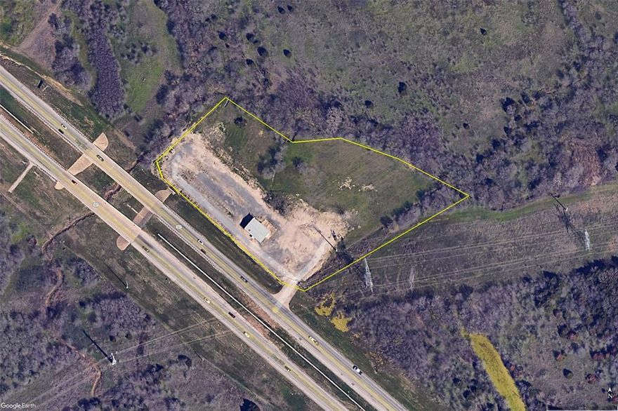 The property is being offered For Sale or For Lease.  Very high visibility location on Highway 287 located between Midlothian and Mansfield.  The property consists of 5.62 acres and a 2,400 S.F. metal building.  There is roughly 2 acres of rock base parking or yard 8 inches to 10 inches thick that would allow for heavy equipment.  It would be great for any business that needs outside storage or a laydown yard.  The previous uses have been a steel company and a garden center.  There is a water well on the property that was drilled in 2024.  Per TXDOT, the traffic count shows to be 46,728 v.p.d.  The property is 100% in the floodplain or floodway.