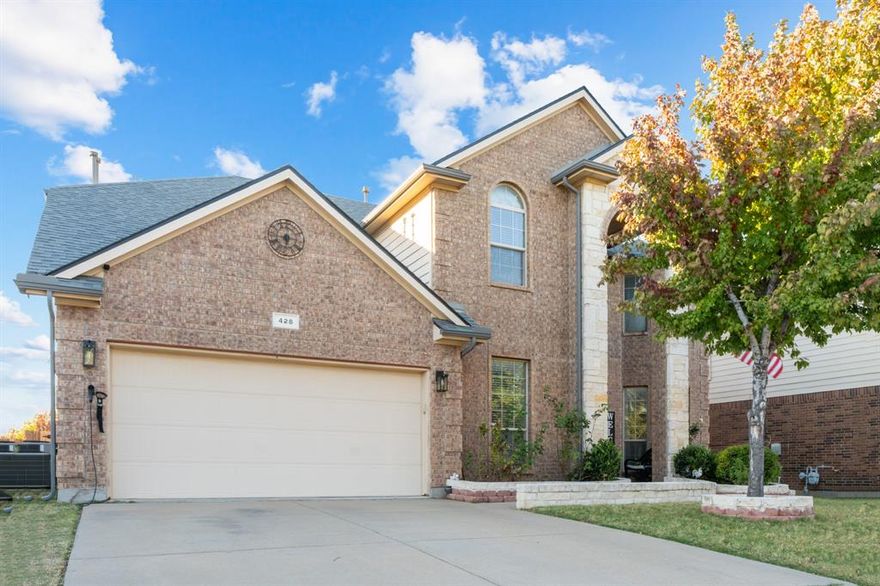 This 4 bed,4 bath beautiful homes featuring an open floor plan. The main level includes the primary bedroom, formal living and dining areas, and a second living space with a gas-starter fireplace. Upstairs offers a versatile living area perfect for a game room or home office, complete with a full bathroom. On the opposite side, you’ll find three additional bedrooms and another full bath. The home boasts laminate wood and tile flooring throughout and includes two water heaters. Enjoy the covered patio overlooking the backyard. Conveniently located near shopping, dining, and entertainment.