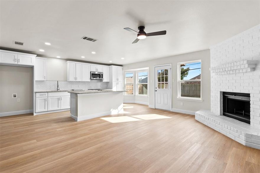 Beautifully renovated 2-bed, 2-bath home that’s move-in ready! Updated with flooring, carpet, energy-efficient windows, fresh paint throughout and so much more. This space has modern finishes that make this home perfect for comfortable everyday living. Whether you’re a first-time buyer or downsizing, this home offers modern updates with an open functional design. Agent and buyer to verify measurements.