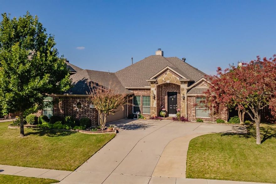 Welcome to 1321 Ghost Flower Dr.
This beautiful, open-concept home offers 4 spacious bedrooms, 2.5 baths, and your very own private swimming pool. In true Texas fashion, the pool is perfect for cooling off during hot summers—and since it's heated, you can enjoy it year-round, along with the relaxing spa.

The home features wood flooring throughout the main living areas and tile in the entry, kitchen, dining nook, and bathrooms. Just off the foyer, to your left, is a dedicated office with custom built-in shelving, a desk, and double doors for privacy. Across the hall, the formal dining room is ideal for special gatherings and entertaining.

The kitchen offers granite countertops, 42-inch cabinets with generous storage, and a high bar for casual seating. An adjoining breakfast area opens to the living room, which features wood floors and a beautiful gas fireplace.

The primary suite is conveniently located off the living room and includes a cozy seating area, a spacious bathroom with dual sinks, a separate shower and soaking tub, and a large walk-in closet. Three additional bedrooms and a full bathroom are located on the opposite side of the home, offering privacy for family or guests. All secondary bedrooms are generously sized with high ceilings. A guest half bath is located off the main hallway.

Additional updates include a new roof and a new Bosch dishwasher.

Step outside to your own backyard oasis—complete with a large swimming pool, a covered patio, and plenty of space for grilling and outdoor living. The home also features a high privacy fence surrounding the yard.