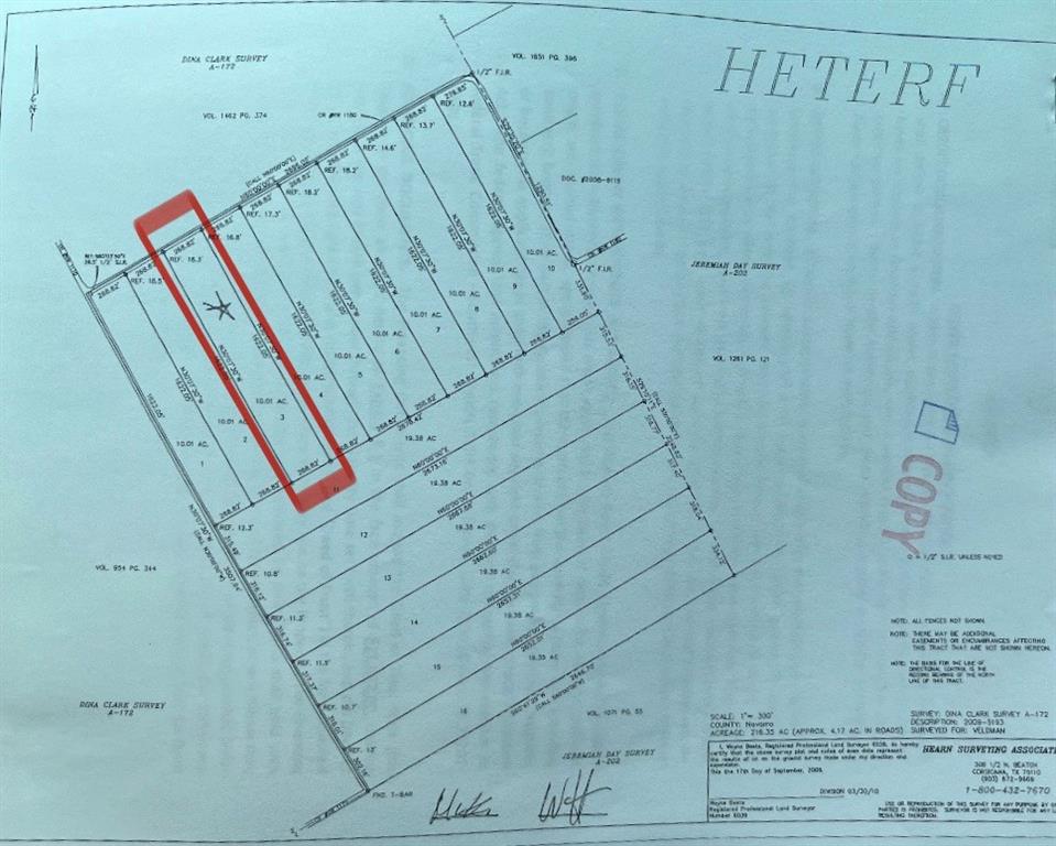 ABS A10172 D CLARK ABST TRACT 7-3 10.01 ACRES