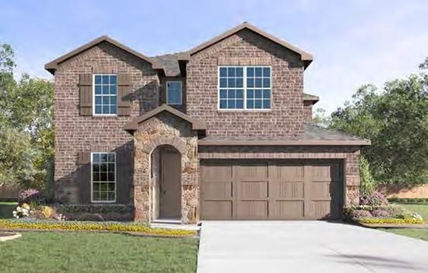 This stunning architecturally designed home comes with sod, sprinklers, and front landscape per community std. Be inspired in your gourmet kitchen with beautiful cabinets, and a stainless steel range and dishwasher. Enjoy your elegant main bedroom suite with a luxurious bathroom that includes a walk-in shower and spacious walk-in closet. Home features tankless water heater (per community std.) and a smart home package. Photos shown here may not depict the specified home and features. Elevations, exterior interior colors, options, available upgrades, and standard features will vary in each community and may change without notice.