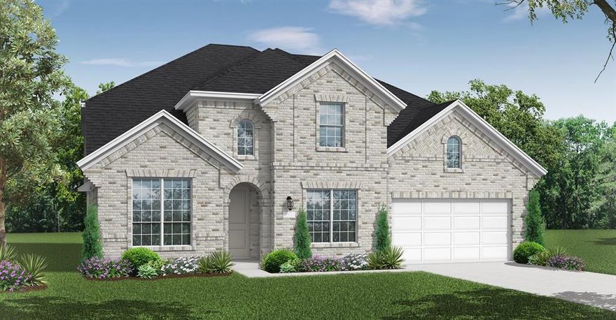 MLS# 21172819 - Built by Coventry Homes - Jun 28 2026 completion! ~ Welcome to the Humble plan, a stunning two-story home in the city of Oak Point, offering 4,069 sq ft of luxurious living space. This home features 5 bedrooms, 4.5 baths, and a 3-car garage, perfectly designed for families who value space, style, and functionality. Step inside to discover an alternate kitchen with built-in appliances, ideal for both everyday living and entertaining. The home includes a bedroom suite option, a bowed window at the primary bedroom, and a cozy fireplace option for added warmth and elegance. Enjoy flexible living with a media room, game room, and study, along with the powder room option for convenience. The timeless brick sides on both floors add lasting curb appeal. With its thoughtful design, premium features, and spacious layout, the Humble plan delivers the perfect blend of comfort and sophistication in Oak Point. Schedule your private tour today and experience everything this exceptional home has to offer!