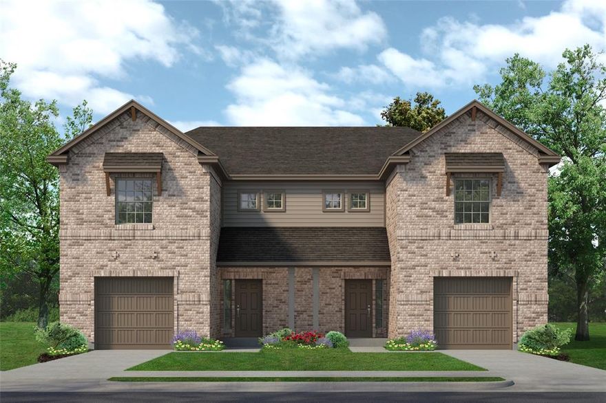 Experience the future in Denton, TX with Sandlin Homes' new construction at Eagle Cove. Only a few miles from TWU & UNT, this luxurious property is perfect for investors, students & families. Both sides of a modern duplex unit are included in this listing, each featuring 4 bedrooms, 2.5 luxurious bathrooms, & 1.5-car garage per side. Estimated completion for the first 8 units is July 2024, making it a prime real estate opportunity. The homes come loaded with various upscale features. In the kitchen, you'll find a sleek island w elegant granite countertops & top-of-the-line stainless steel appliances. Units are equipped w keyless entry & security system. The master bath is equipped w a relaxing garden tub & walk-in closets. Energy efficiency & long-term savings ensured w Low-E glass vinyl windows. Sandlin Homes takes your peace of mind seriously, offering a StrucSure 10 Year home warranty to protect your investment. *3 bedroom units also available. Call us today to secure yours!