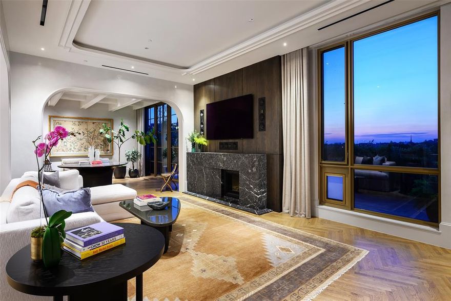 Within the stately confines of The Terminal in the heart of Dallas, Residence #302 represents a new standard in local high-rise living. Meticulously reimagined in 2024 by celebrated designer Brant McFarlain, this extraordinary two-bedroom unit has been transformed into a stunning artistic expression of affluence, tastefully refined by the timeless elegance of dignified opulence.

Every finish was curated without compromise, featuring French oak herringbone floors and hand-applied Venetian plaster walls that add warmth and depth. The chef’s kitchen is anchored by a striking lilac marble island and outfitted with a full suite of Wolf appliances. Open-concept living spaces flow seamlessly to a large private terrace, complemented by a fully integrated A-V system for effortless entertaining.

The primary suite offers a private retreat with a custom Onare closet and spa-inspired bath, along with a dedicated office space and terrace access. A secondary bedroom with en-suite bath is thoughtfully separated for guest privacy. An additional office with custom cabinetry and its own bath provides an ideal work-from-home environment.

A 1,000-square-foot private terrace overlooks the Katy Trail and is fully landscaped with multiple seating areas for dining and relaxation, creating a rare outdoor extension of the home.

Residents enjoy controlled access, concierge-style services, on-site dining, coffee, and wellness offerings, with direct access to the Katy Trail. Residence #302 delivers a refined, lock-and-leave lifestyle in one of Dallas’ most walkable locations.